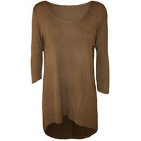 Donna Dip Hem Top - Mocha