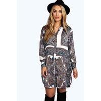 Donna Paisley Shirt Dress - multi