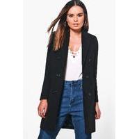 Double Breasted Coat - black