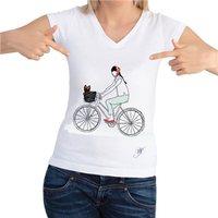 dog fashion dog on bike t shirts