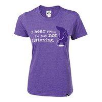 Dog is Good Not Listening Ladies T-Shirt - Purple