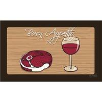 Dog Fashion Steak & Wine Dining Mat