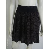 dorothy perkins size 12 brown patterned skirt