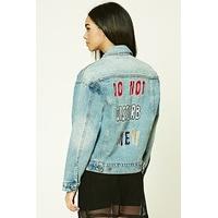 do not disturb me denim jacket