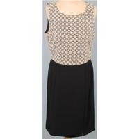 donella black cream lace sleeveless dress