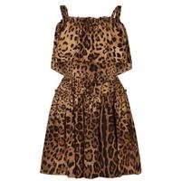 DOLCE AND GABBANA Leo Print Mini Dress