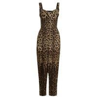 DOLCE AND GABBANA Leopard Print Jumpsuit