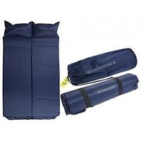 double self inflating campingguest mattress with built in pillow