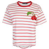 dolce and gabbana cherry patch striped t shirt