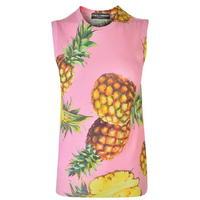 DOLCE AND GABBANA Sleeveless Pineapple Jumper