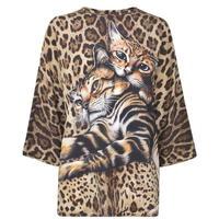 dolce and gabbana leo print blouse