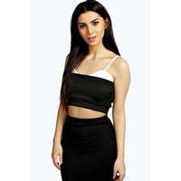 Double Layer Bralet - black