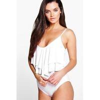 Double Layer Frill Body - white