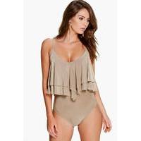 Double Layer Frill Body - mocha