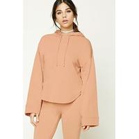 Dolphin Hem Heathered Hoodie