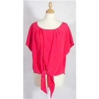 Dorothy Perkins - Size 10 - Pink - Batwing top with Front Tie