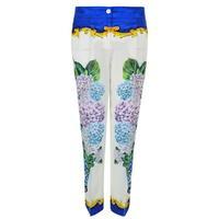 DOLCE AND GABBANA Majolica Silk Trousers