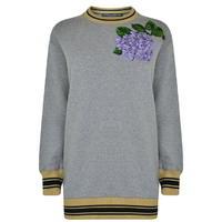 DOLCE AND GABBANA Ortensia Embroidered Sweatshirt