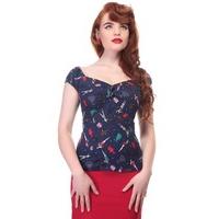 Dolores Paper Pin-up Doll Top - Size: Size 22