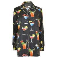 dolce and gabbana printed pyjama style blouse