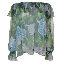 DOLCE AND GABBANA Ortensia Print Blouse