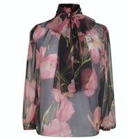 dolce and gabbana sheer tulip blouse