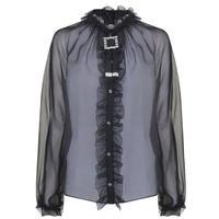 dolce and gabbana sheer silk blouse