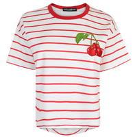 DOLCE AND GABBANA Cherry Patch Striped T Shirt