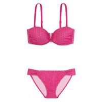 Dorina Pink Bandeau Swimsuit Guadeloupe