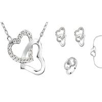 Double Heart Crystal Set