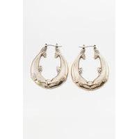 Double Dolphin Hoop Earrings, GOLD