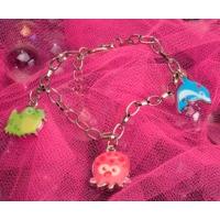 Dolphin, Octopus & Frog Charm Bracelet