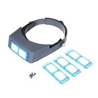 double lens head mounted headband reading magnifier loupe head wearing ...