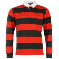 donnay panel rugby shirt mens