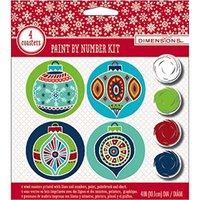 dpw91506 paintsworks paint by numbers holiday coasters