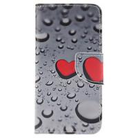Drops of Water Painted PU Phone Case for iPhone 7 7 Plus 6s 6 Plus SE 5s 5c 5 4s 4
