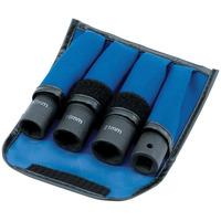 draper expert 9539 4 piece 12 sq dr wheel nut double socket kit