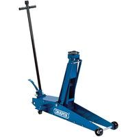 draper 2 tonne long chassis hydraulic trolley jack with quick lif