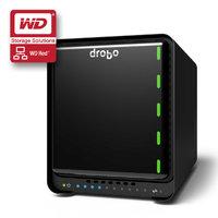 Drobo 5D Desktop 5-bay DAS Storage Array for PC/Mac, Thunderbolt, USB 3.0 with 2 x 3TB WD Red NAS Hard Drives (DRDR5A31/6TB/RED)