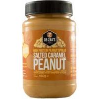 Dr Zaks High Protein Peanut Spread 450 Grams Salted Caramel