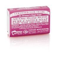 Dr Bronner Org Rose Soap Bar 140g