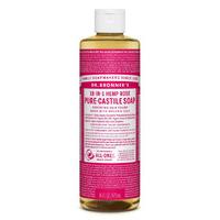 Dr Bronner Organic Liquid Castile Soap - Rose - 473ml