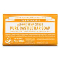 Dr Bronner Organic Citrus Soap Bar - 140g