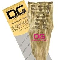 DREAM GIRL Euro Clip On Hair Extensions 18 Inch P10/613