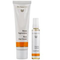 Dr. Hauschka Face Care Rose Day Cream 30ml and Trial Size Facial Toner 10ml