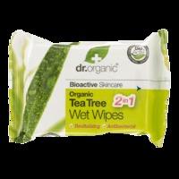Dr Organic Tea Tree 20 Wet Wipes - 20 Wipes