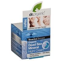 Dr Organic Dead Sea Mineral Night Cream 50ml - 50 ml, Orange