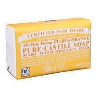 Dr Bronner Organic Soap Bar, 140gr, Citrus Orange