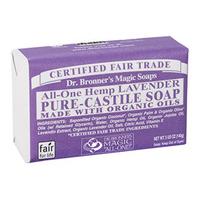 Dr Bronner Organic Soap Bar, 140gr, Lavender