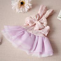Dress Dog Clothes Cute Casual/Daily Fashion Princess Blushing Pink